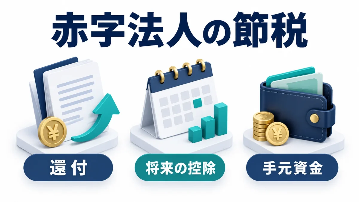 赤字法人の節税対策｜還付と繰越控除の使い方