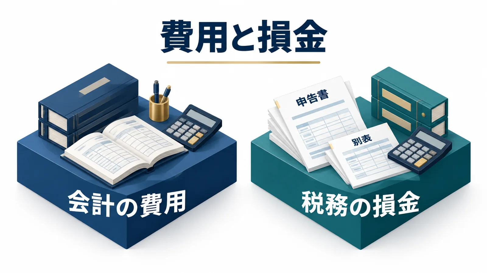 会計の費用と税務の損金を分ける