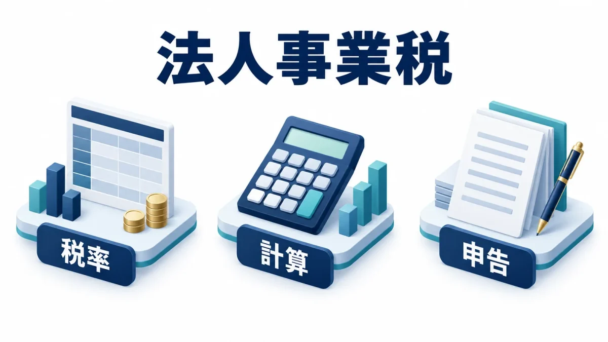 法人事業税の税率と計算と申告