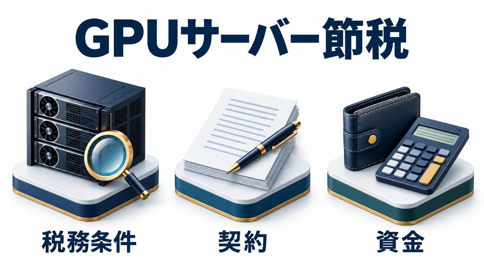 GPUサーバー購入前に税務条件と契約と資金を確認