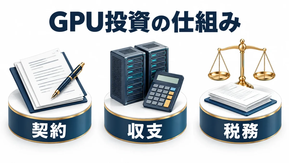 GPU投資を契約と収支と税務に分けて確認