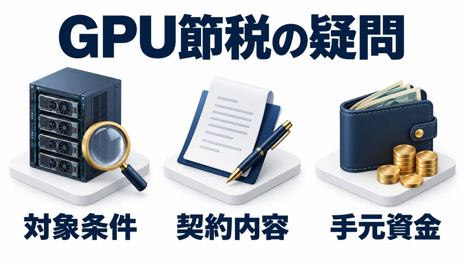 対象条件と契約内容と手元資金を確かめる