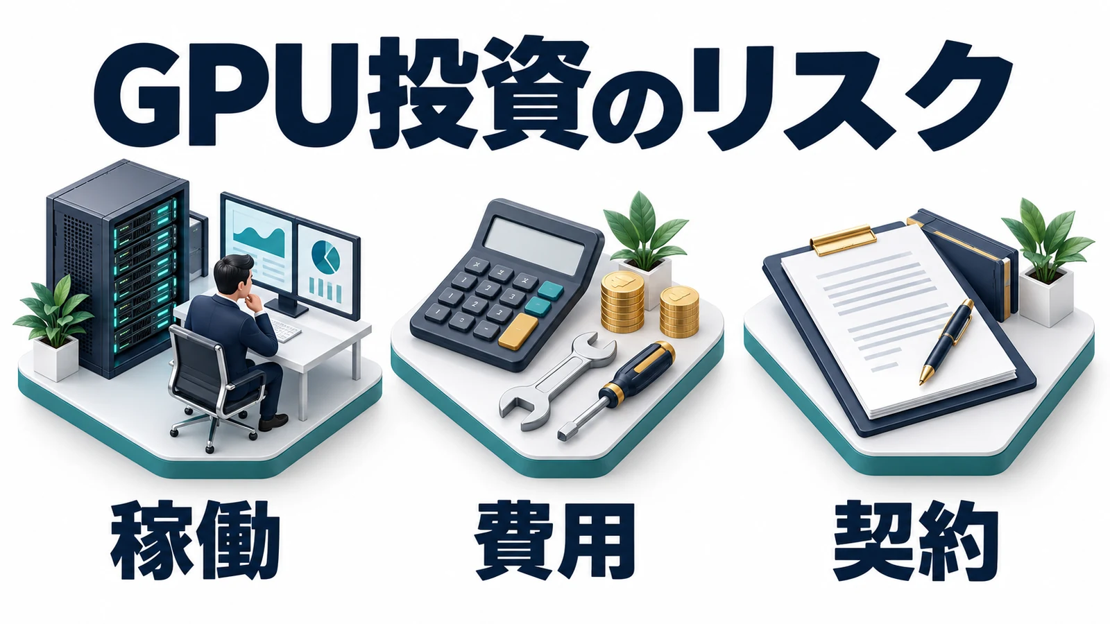 GPU投資の稼働と費用と契約を確認